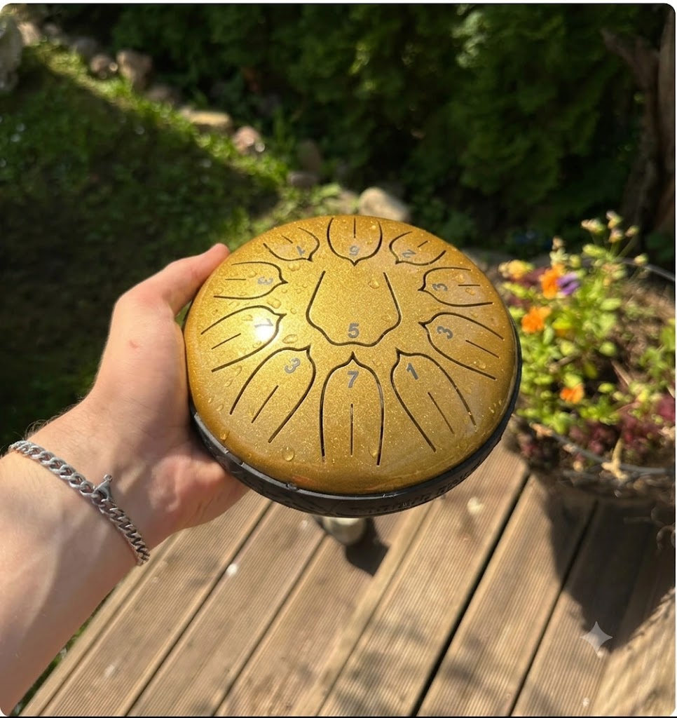 Steel Tongue Drum – 6" 11 Notes for Yoga & Meditation