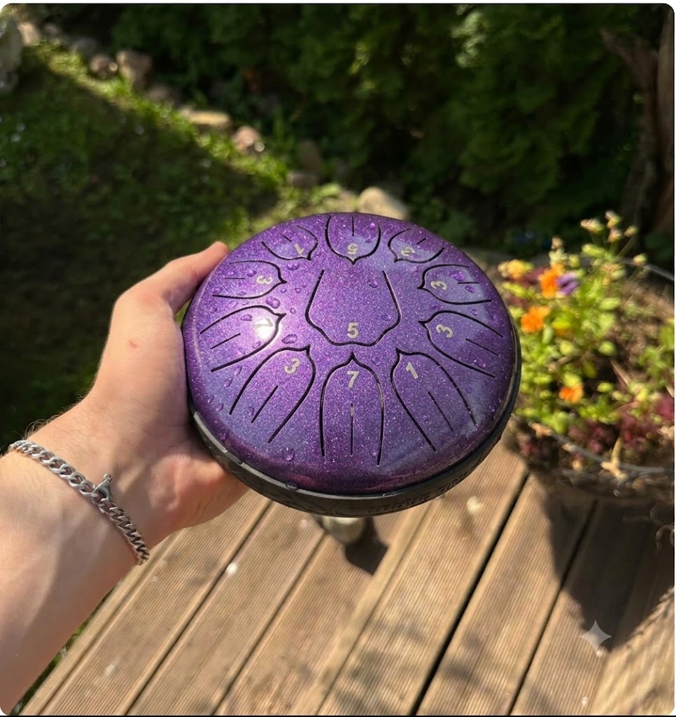 Steel Tongue Drum – 6" 11 Notes for Yoga & Meditation