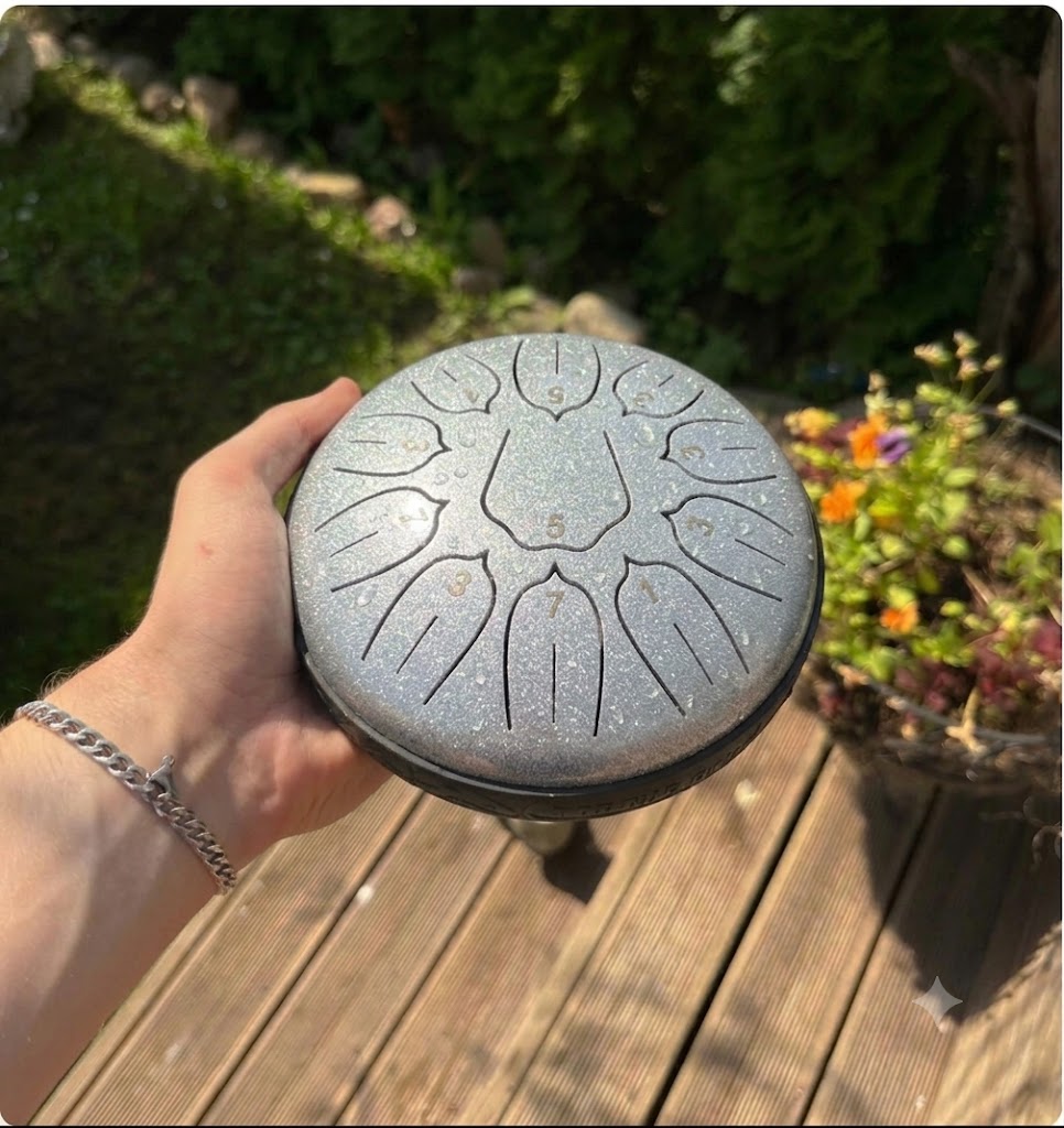 Steel Tongue Drum – 6" 11 Notes for Yoga & Meditation
