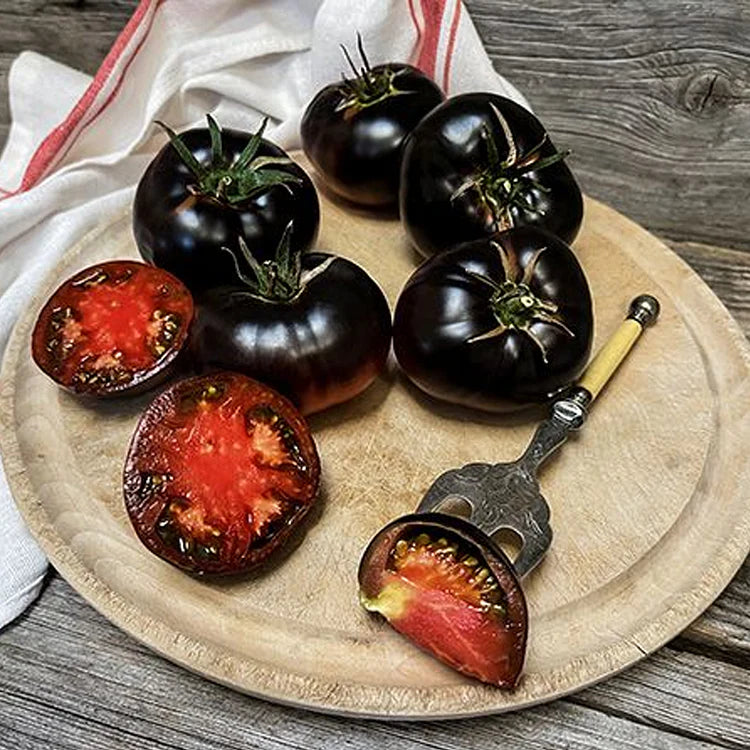 Black Pearl Cherry Tomato Seeds (Non-GMO Heirloom)