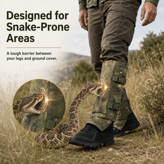 SnakeGuard Protective Leg Guards – Snake & Thorn Defense