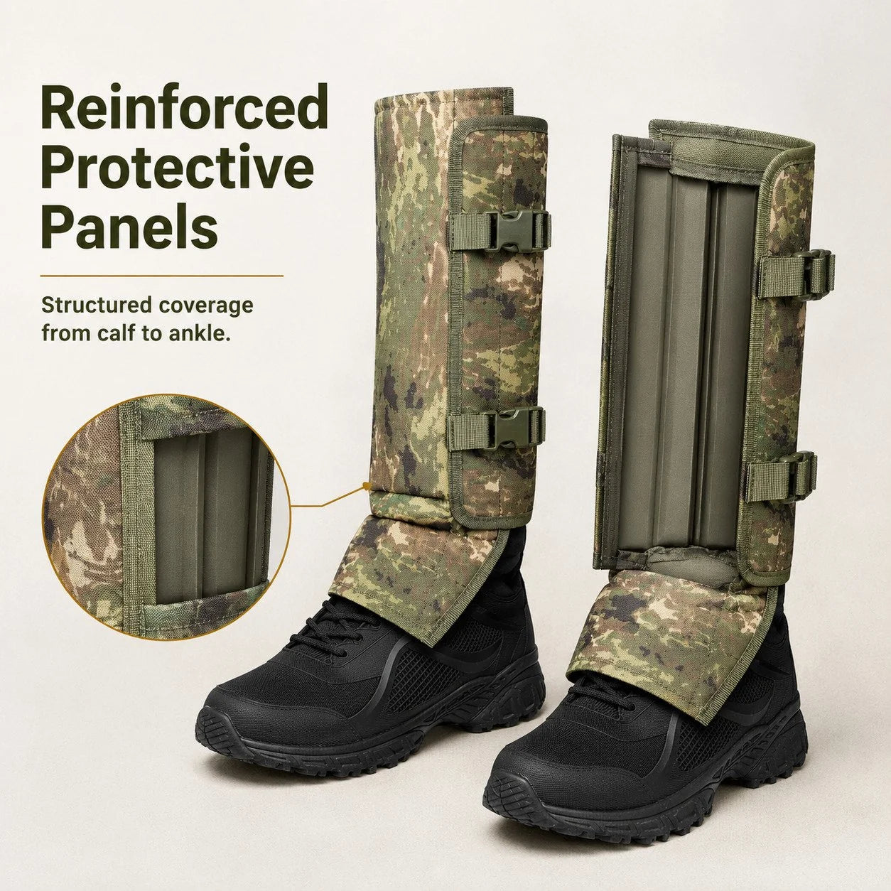 SnakeGuard Protective Leg Guards – Snake & Thorn Defense